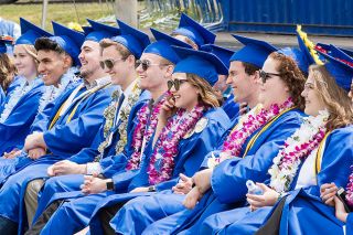 Marcus Larson / News-Register##Members of the Amity High School class of 2919 listen to speakers at their Saturday commencement ceremony. Marcus Larson / News-Register##Members of the Amity High School class of 2919 listen to speakers at their Saturday commencement ceremony.