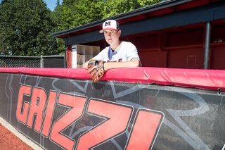 Marcus Larson/News-Register##
McMinnville ace pitcher Caden Slaughter, pictured at Patton Middle School’s baseball field, was named the News-Register’s Athlete of the Year. Slaughter returned from a devastating leg injury to lead the Grizzlies’ rotation this season. Marcus Larson/News-Register##
McMinnville ace pitcher Caden Slaughter, pictured at Patton Middle School’s baseball field, was named the News-Register’s Athlete of the Year. Slaughter returned from a devastating leg injury to lead the Grizzlies’ rotation this season.