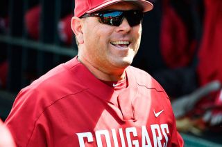 Photo courtesy Jeffrey Martin##
New Linfield head baseball coach Dan Spencer previously worked as an associate head coach in the Washington State program. He also served as the Cougars’ pitching coach and recruiting coordinator. Photo courtesy Jeffrey Martin##
New Linfield head baseball coach Dan Spencer previously worked as an associate head coach in the Washington State program. He also served as the Cougars’ pitching coach and recruiting coordinator.