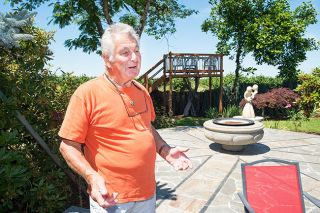 Marcus Larson/News-Register##George Stastny talks every Fourth of July with a friend he left behind in the Czech Republic. Marcus Larson/News-Register##George Stastny talks every Fourth of July with a friend he left behind in the Czech Republic.