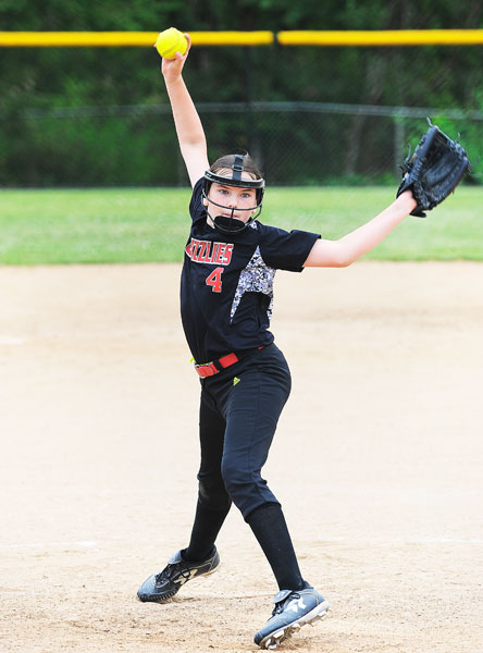 Rusty  Rae/News-Register##
MacKenzie Bekofsky was the winning pitcher against the Canby Rebels.