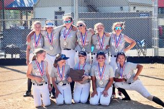 Photo courtesy Josh Terry##
The Corvallis Lady Knights pose with their 12U Oregon State Championship, which the team won 12-11 over Bat Company last Sunday. Photo courtesy Josh Terry##
The Corvallis Lady Knights pose with their 12U Oregon State Championship, which the team won 12-11 over Bat Company last Sunday.