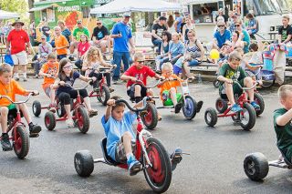 News-Register file photo##Youngsters will race down the ramp in Beulah Park during Yamhill Derby Days. News-Register file photo##Youngsters will race down the ramp in Beulah Park during Yamhill Derby Days.