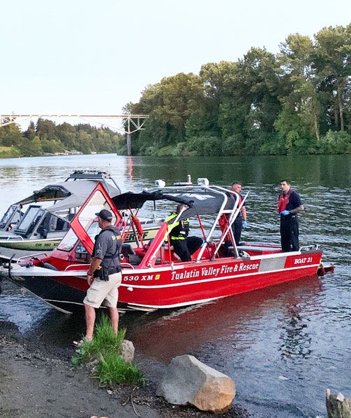 Tualatin Valley Fire & Rescue responded to the disappearance of a teenage swimmer on Monday.