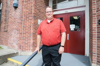 Marcus Larson/News-Register##Dayton school superintendent Steve Sugg is preparing for the start of school during the pandemic.