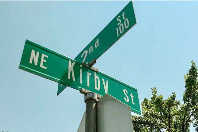 Racheal Winter/News-Register##
Finding that McMinnville has a Kirby Street, while only a few blocks long, was a happy surprise for the reporter.