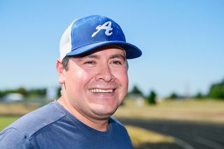 Rusty Rae/News-Register##
Former Amity football standout Baltazar Campuzano has been hired as the Warriors’ new head coach for the upcoming fall season. A 2003 graduate, Campuzano helped lead the Warriors to multiple state titles in the early 2000s. Prior to his role with Amity, Campuzano coached at Blanchet Catholic for nine years.