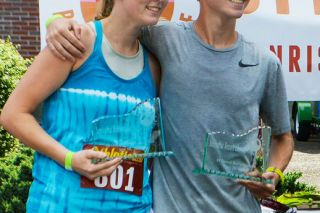 Submitted photo##
Madison and Cam McChesney claimed the top times in the women’s and men’s 8K event during last weekend’s Restore Life event in McMinnville.