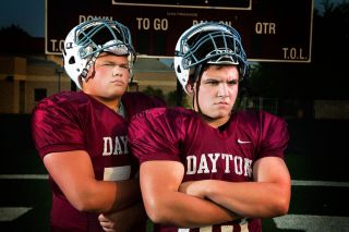Rusty Rae/News-Register##
Dayton offensive guards Noah White and Kyle Cool add athleticism and leadership to the Pirates’ team. Both players remain crucial to Dayton’s league title chances. Rusty Rae/News-Register##
Dayton offensive guards Noah White and Kyle Cool add athleticism and leadership to the Pirates’ team. Both players remain crucial to Dayton’s league title chances.