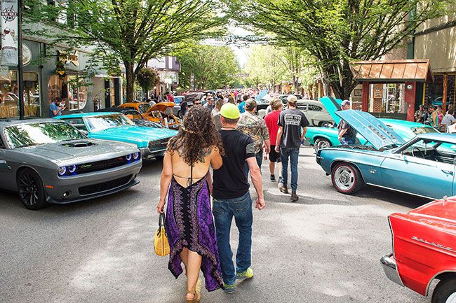 Rusty Rae/News-Register##
With more than 250 cars registered for the show and a number of other vehicles who were just there unregistered, the Cruising McMinnville car show drew thousands of car aficionados.