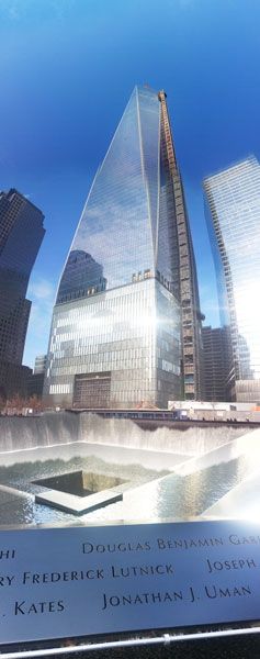 Photo courtesy of Christopher Anderson ##  “A sacred place”: The Ground Zero memorial in New York City holds deep meaning for local residents who have visited the former World Trade Center site.