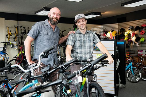 Rusty Rae/News-Register ## Matt Roth and Eric Ledouceur are pleased by Tommy’s Bicycle Shop’s long history and strong ties to the McMinnville community. They purchased Tommy’s from Patrick Vala, and are planning to add bike rental programs and support safe cycling.