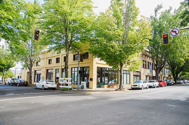 News-Register file photo##Picture of the corner of Third and Ford streets, where a hotel development is under consideration.