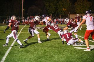 Pirates football stays undefeated thanks to strong defense, running game