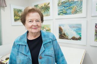 Marcus Larson/News-Register##Evonne Cramer took art classes from teacher Harry Dawson when she was a student at McMinnville High School in the 1950s. She said she wasn’t serious about her painting until 20 to 25 years ago, though. Marcus Larson/News-Register##Evonne Cramer took art classes from teacher Harry Dawson when she was a student at McMinnville High School in the 1950s. She said she wasn’t serious about her painting until 20 to 25 years ago, though.