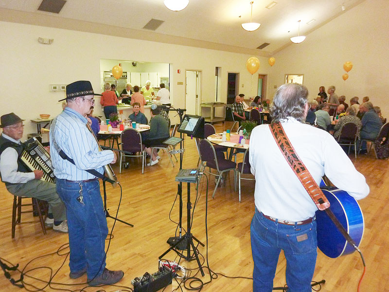 Starla Pointer/New-Register##Johnny’s Country Western Band play a tune during the celebration marking the 50th anniversary of the Friends of the McMinnville Senior Center.