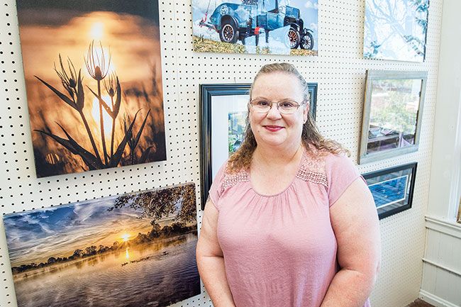 Marcus Larson/News-Register ##
Debbie Lockwood of Sheridan has been taking pictures since she was young. When she received her first digital camera, she said, she “took off,” taking hundreds of shots. She carries a camera everywhere.