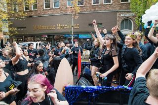Marcus Larson / News-Register##McMinnville High School seniors show their spirit in Friday s homecoming game, which preceded the football game. Marcus Larson / News-Register##McMinnville High School seniors show their spirit in Friday s homecoming game, which preceded the football game.