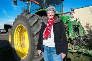Marcus Larson/News-Register##
Helle Goddick Ruddenklau of Amity, the state president of Oregon Women for Agriculture, said recent government numbers reporting an increase in the number of female farmers might be a bit misleading. She and her husband Bruce operate their 900-acre farm together, something previous statistics failed to calculate -- listing only husbands as principal producers when a married couple ran a farm. Marcus Larson/News-Register##
Helle Goddick Ruddenklau of Amity, the state president of Oregon Women for Agriculture, said recent government numbers reporting an increase in the number of female farmers might be a bit misleading. She and her husband Bruce operate their 900-acre farm together, something previous statistics failed to calculate -- listing only husbands as principal producers when a married couple ran a farm.