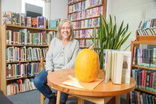 Rusty Rae/News-Register##
Amity Public Library Director
Anne Jenkins hopes to gain
support for a new facility
that is “an inclusive and
welcoming space for all age
groups.”