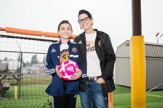 Marcus Larson/News-Register ## Lucas Partin and his mom, Michelle, are thankful to be able to spend time at the Yamhill Carlton Soccer Club’s arena in downtown Carlton. In addition to playing there, Lucas, a seventh-grader, helps coach younger kids. Marcus Larson/News-Register ## Lucas Partin and his mom, Michelle, are thankful to be able to spend time at the Yamhill Carlton Soccer Club’s arena in downtown Carlton. In addition to playing there, Lucas, a seventh-grader, helps coach younger kids.