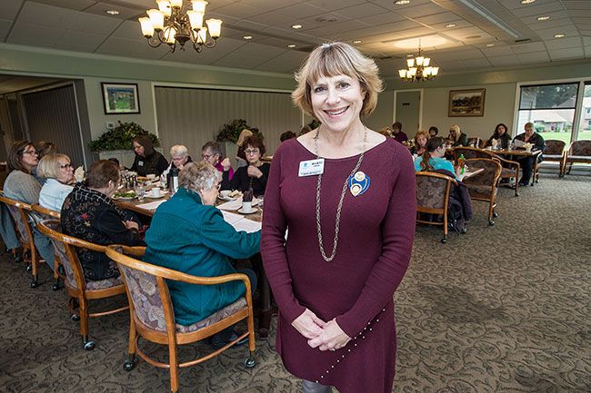 Marcus Larson / News-Register##Marti Crook is the second person from Soroptimist International of McMinnville to serve as regional governor. She’s also been president of the local club several times.