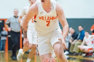 Marcus Larson/News-Register##
Willamina’s Nick Colton charges toward the hoop during Tuesday’s 49-43 win against Westside Christian. Colton scored seven points, grabbed eight rebounds and dished four assists in Willamina’s fifth victory of the season. Marcus Larson/News-Register##
Willamina’s Nick Colton charges toward the hoop during Tuesday’s 49-43 win against Westside Christian. Colton scored seven points, grabbed eight rebounds and dished four assists in Willamina’s fifth victory of the season.