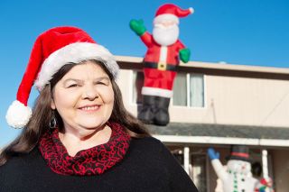 Rusty Rae/News-Resgister ## Leslie Overgard decorated her home and yard for the holidays this year. She wanted her granddaughter and other Dayton residents to see Christmas Lights, especially in 2020. Rusty Rae/News-Resgister ## Leslie Overgard decorated her home and yard for the holidays this year. She wanted her granddaughter and other Dayton residents to see Christmas Lights, especially in 2020.
