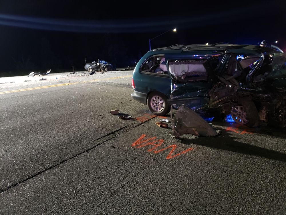 Oregon State Police photo##A two-vehicle crash early Thursday morning west of Salem on Highway 22 claimed the life of a McMinnville woman.