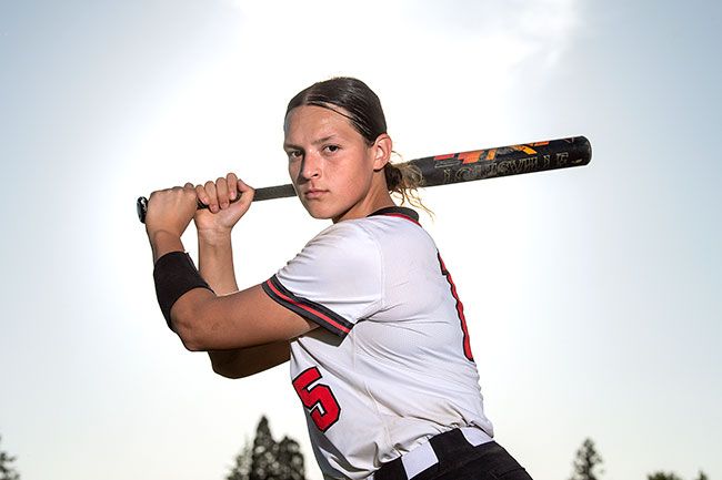 Rusty Rae/News-Register##Abigail Carsley has been one of the best hitters in the state this season, and she is two home runs away from setting a new MHS single-season record.