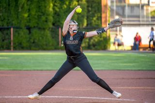 Rusty Rae/News-Register##Briley Ingram has been Y-C’s ace this season, and Wednesday was no different, as she allowed just two earned runs in four innings to help the Tigers advance to the state quarterfinals for the third straight tournament.