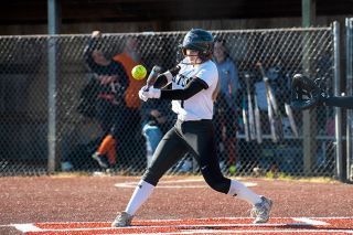 News-Register File Photo##Anna Baumholtz was one of six Pirates with a hit in Dayton’s 6-4 loss to Valley Catholic.