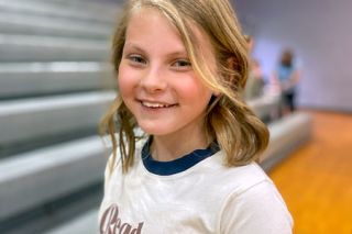 Starla Pointer/News-Register##Sailor Houston, a fourth grader at Columbus, sparked the effort to rename her school back when she was starting second grade.