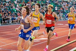 News-Register file photo##Jose Cruz put in more work coming into this track season, and it paid off in a big way. He set two new school records, tied another, won two district titles, and finished third in the state 1,500 and 3,000-meter races.