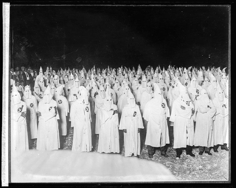 From Library of Congress files, courtesy of Wikipedia Commons##Ku Klux Klan rally held in Portland circa 1921-22, when the city’s Klan membership ran upwards of 15,000.
