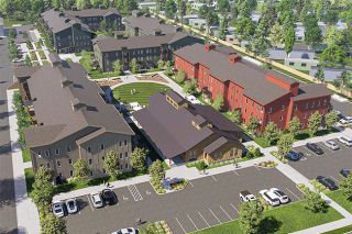 Image: Ankrom Moisan Architects Inc.##A digital rendering of the planned 175-unit Stratus Village off Three Mile Lane.