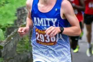 Tanner Russ/News-Register file photo##Amity senior Brennan Hake finished the district race in second place overall, cutting 43 seconds off of his personal best to qualify for the state meet at Lane Community College in Eugene on Saturday, Nov. 4.