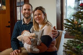 Rusty Rae/News-Register##Samantha and Arild Doerge of Carlton are proud parents of John Robert, born at 2:15 a.m. Jan. 1 at Providence Newberg Medical Center. John’s siblings are Evey, 5, and Jimmy, 18 months.