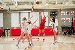 Tanner Russ/News-Register##Junior Macie Arzner has been a force for the team offensively, leading the team in scoring in the majority of its 12 games thus far.