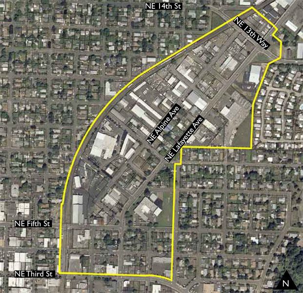 Image: City of McMinnville##The site is located within the Northeast Gateway District, shown below, one section of the city’s urban renewal district.