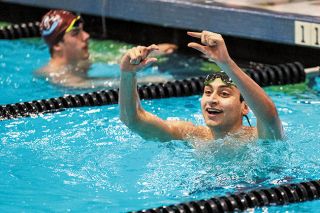 Rusty Rae/News-Register##McMinnville junior Michael Khoury has been one of the stronger swimmers for the Grizzlies this season, and will be one to watch in the Pacific Conference district meet next weekend.