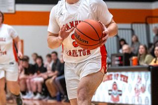 Rusty Rae/News-Register file photo##Yamhill Carlton boys basketball coach Marty McLaughlin called Kyle Slater one his team’s leaders over the course of the season.