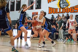 Tanner Russ/News-Register file photo##Willamina senior Sandra Laguna will head back to finish school in Spain and became one of the Bulldog’s stronger contributors during her time here.