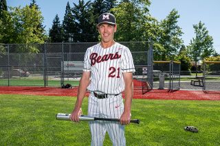Rusty Rae/News-Register##Eli Rolfe, McMinnville senior going to play baseball at LBCC, was the Pacific Conference Player of the Year.