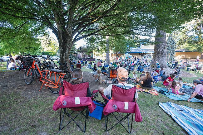 Rachel Thompson/News-Register##Summer concert series draws a crowd in July to McMinnville’s City Park, which could see a new amphitheater under this year’s PROS parks and recreation proposal.