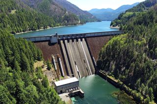 ##Detroit Dam on the North Santiam River between Linn and Marion counties.