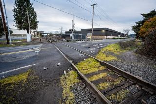 Rachel Thompson/News-Register##McMinnville will ask for $1.5 million in federal funding for pedestrian improvements to a railroad crossing on Booth Bend Road. The project will allow the city access to additional grant funding to create a safe route to school for nearby Sue Buel Elementary students.