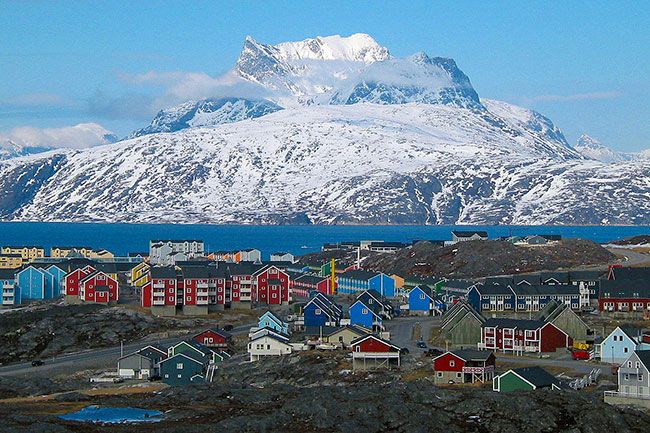 Wikicommons image##The city of Nuuk, against the backdrop of Mount Sermitsiaq. Wikicommons image##The city of Nuuk, against the backdrop of Mount Sermitsiaq.