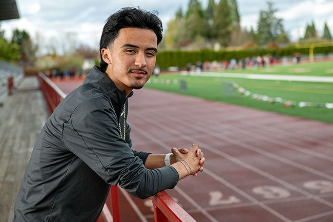 Rusty Rae/News-Register##After collapsing when his heart stopped at track practice in February 2024, Julian Galvan is healthy and running again. He’s also more involved in life at McMinnville High School than he used to be, serving as school spirit coordinator and participating in the Mission Mac High competition. The event is a fundraiser for Doernbecher Children’s Hospital, where he was treated last year. Rusty Rae/News-Register##After collapsing when his heart stopped at track practice in February 2024, Julian Galvan is healthy and running again. He’s also more involved in life at McMinnville High School than he used to be, serving as school spirit coordinator and participating in the Mission Mac High competition. The event is a fundraiser for Doernbecher Children’s Hospital, where he was treated last year.