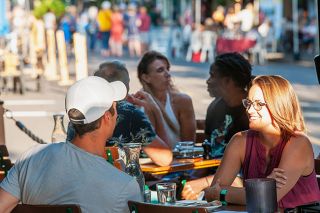 News-Register file photo##Friday is the opening day of MacFresco, which closes Third Street to car traffic on summer weekends to make way for outdoor shopping and dining. News-Register file photo##Friday is the opening day of MacFresco, which closes Third Street to car traffic on summer weekends to make way for outdoor shopping and dining.